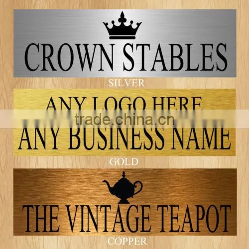 Personalised Small Decorative Metal Plates for Door,bag/street Sign Plate photo-5