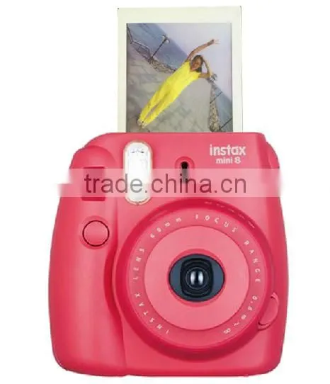 FujiFilm Fuji Film Instax Mini 8 Checki Instant Camera Raspberry Red photo-2