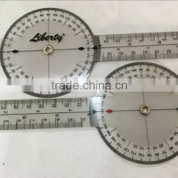 V-T018 360 Degree Clear Plastic Goniometer Protractor Medical Ruler Angle Ruler photo-3