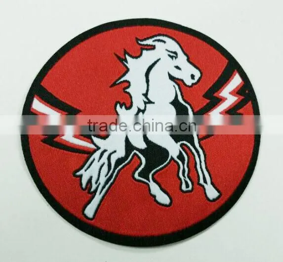 Excellent Strong Horse Laser Cut Woven Label