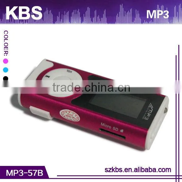 LCD Screen Mp3 Digital Player Support Micro SD/TF Card