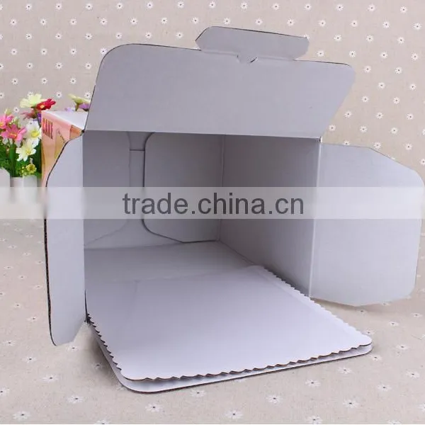 Wedding Paper Cake Box Design With Handle photo-3