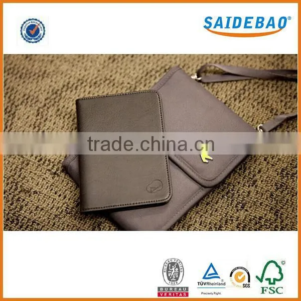 High-quality Portable Leather Passport Holder With Custom Customized Logo, Simple Style Passport Cover