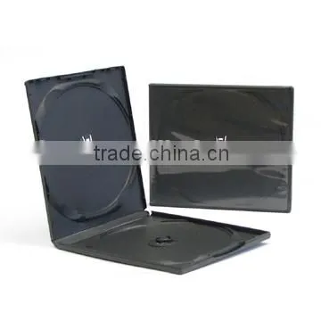 Standard 10mm Square Double Disc DVD Plastic Black PP CD VCD Case photo-3