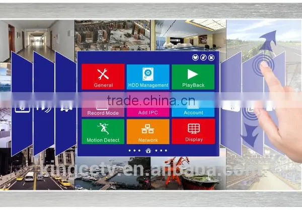 AHD NVR DVR 3 in 1 AHD 21.5" LCD Touch Screen 21.5'' 1080P LED Monitor CCTV Multi-touch XVR photo-2