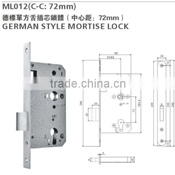 Bathroom Safe Lock Dead Bolt Lock Cylinder