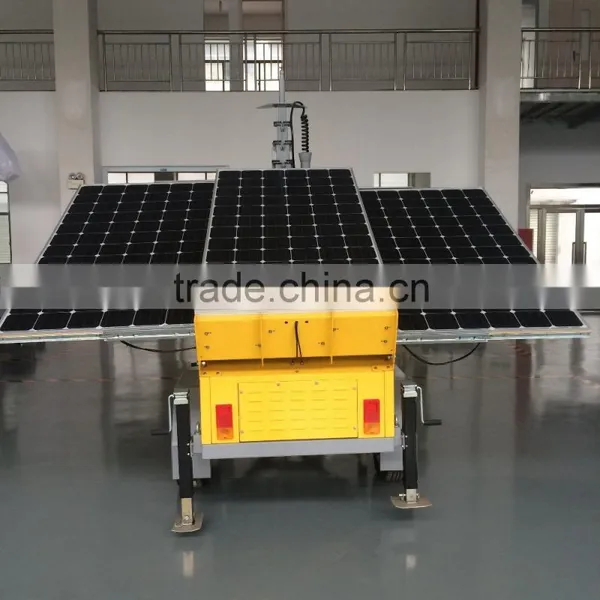 Construction China Golden Supplier 3 Years Warranty Solar Power Light Tower