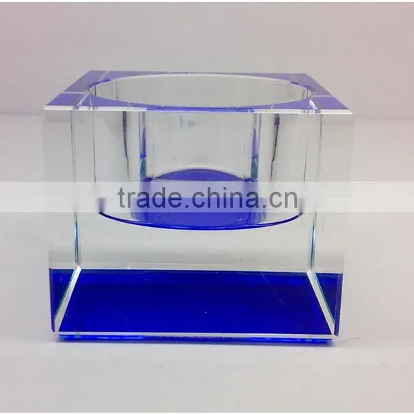 2016 New Crystal Round Diamond Wholesale Glassvotive Candle Holder photo-3