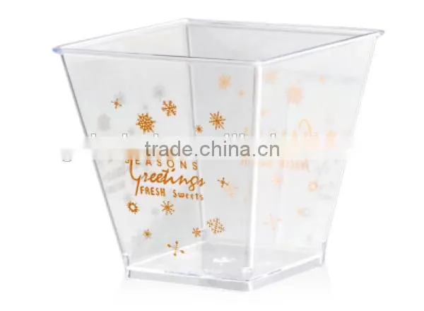 CH40-7271 Food Service Disposable Transparent Plastic Cup Box Dessert Container photo-2