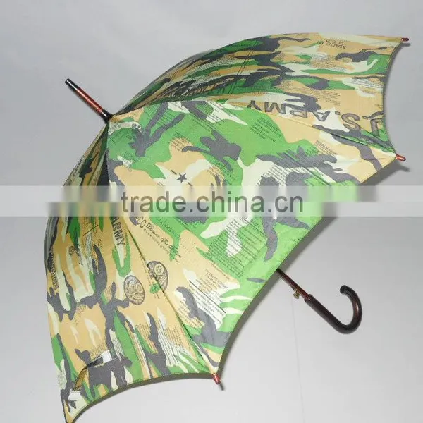 55cm Wooden Camouflage Umbrella photo-2