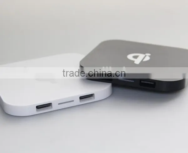 QI Wireless Mobile Phone Battery Charger With Two Usb Output photo-6
