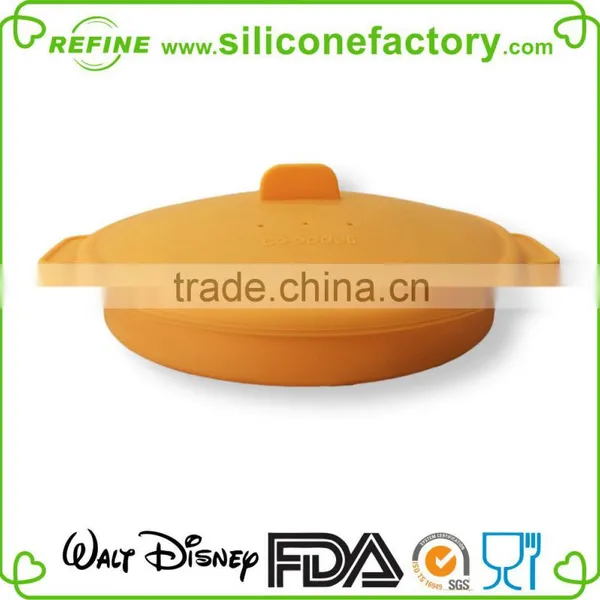 Kitchenware Microwave Safe Silicone Salad Bowl Silicone Foldable Bowl With Cover photo-5