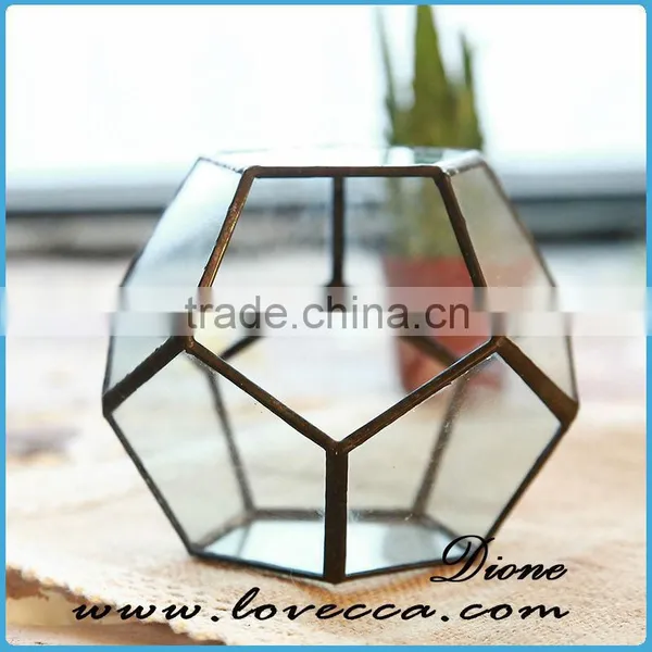 Hot Sale Indoor Plant Glass Terrarium Clear Glass Geometrical Hanging Terrarium-indoor Plant Pot Holders Glass Terrarium photo-2