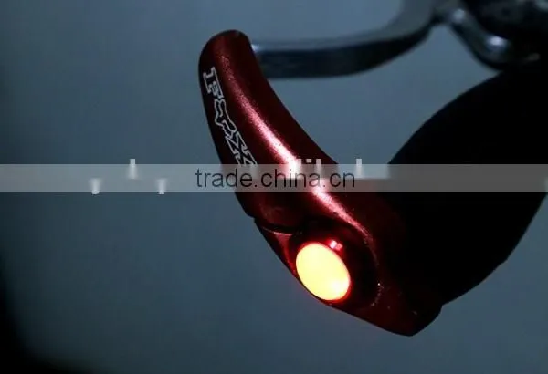 Competitive Price-2Pcs Red Bicycle Bike CNC Handle Bar End Bar Plugs Lights LED Lights Pairs,bicycle Light photo-4