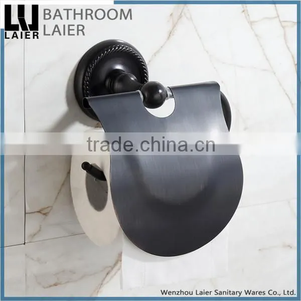 Customized Multi-Purpose Covered Zinc Alloy ORB Finishing Bathroom Accessories Wall Mounted Toilet Paper Holder photo-2