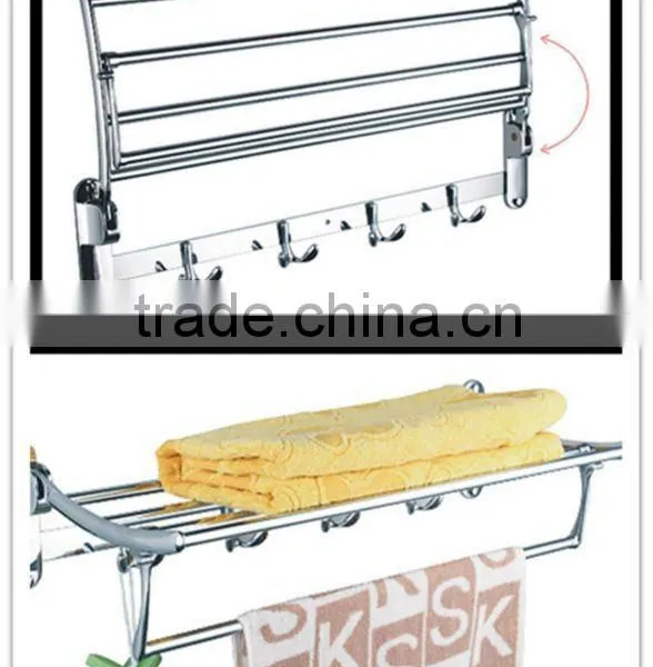 metal hanging towel shelf
