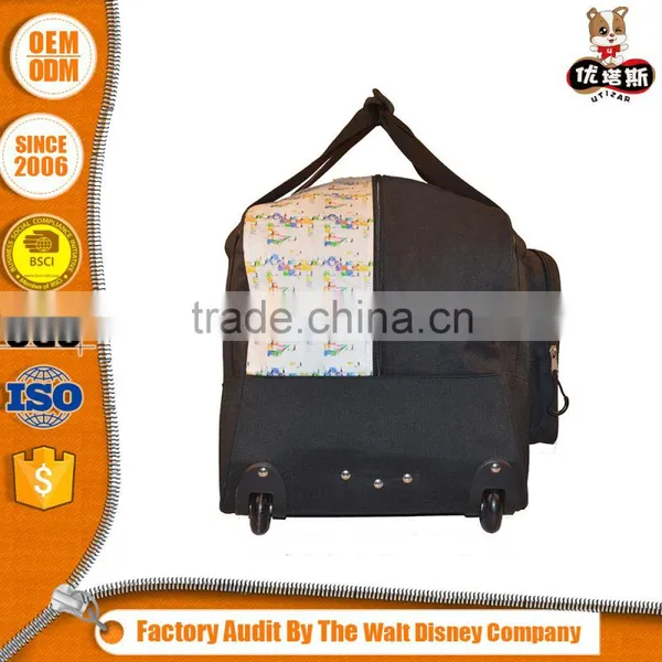 Quick Lead Low Price Oem Design Foldable Sports Weekend Polyester Duffle/Simple Travel Bag photo-3