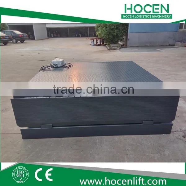 Hydraulic Lift Electric Adjustable Warehouse Loading Stationary Dock Ramp For Cars