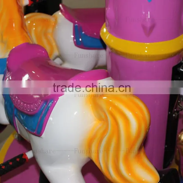 Funshare 2015 Cute Mini Fairground Rides Small Carousel For Sale Merry Go Round Carousel Machine photo-3