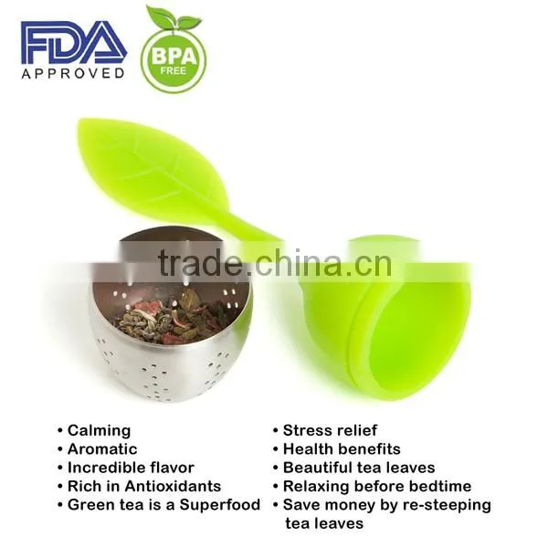 Leaf Tea Infuser Silicone Bottle With Tea Strainer photo-5