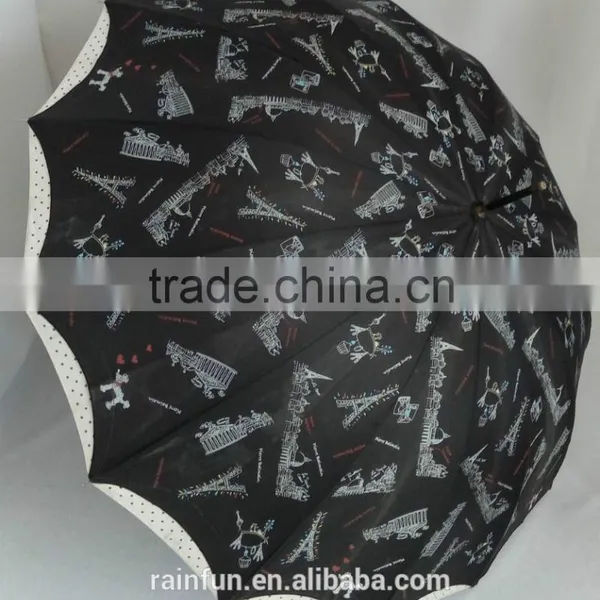 Japanese Style Beautiful 14 Ribs Umbrella for Wholesale photo-2