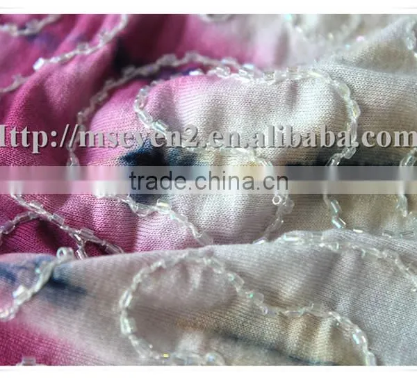 Wholesale Washable Upholstery Home Textile Fabric With Beads photo-4