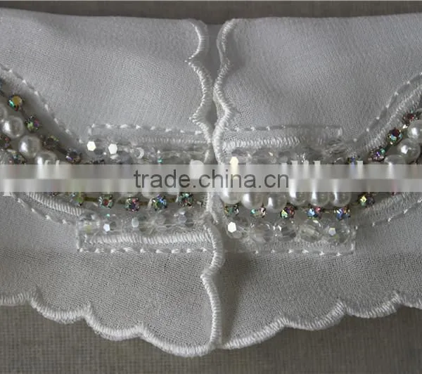 Tulle Detachable Collar With Rehinestone, Lady Collar With White Pearl, Fashion Lady Collar 2016 photo-5