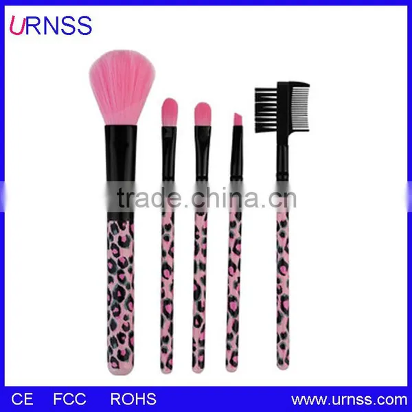 Professional Red Crocodile Leather Make up Brush Set photo-6