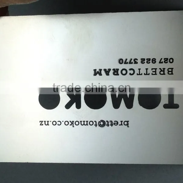 Cheap Metal Name/ Business Card With Cutting Letters photo-4