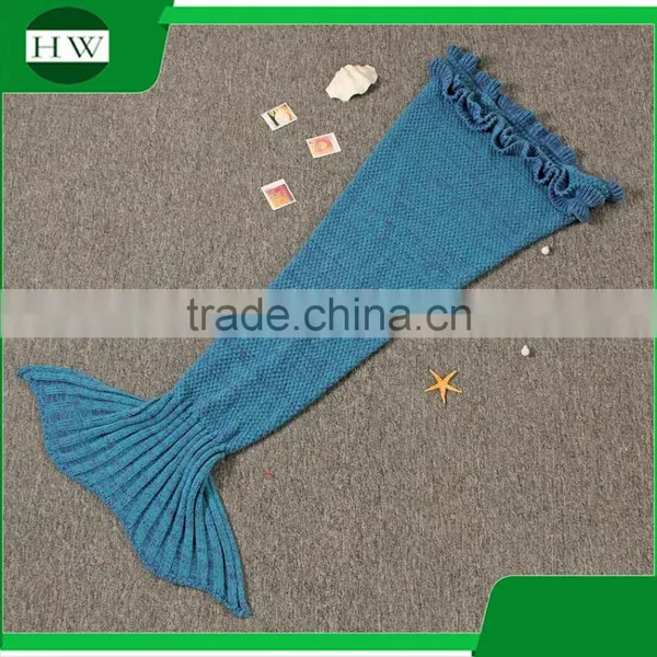 Amazon Wholesale Handmade Baby Kids Children Adults Knit Pattern Mermaid Tail Sleeping Bags photo-2