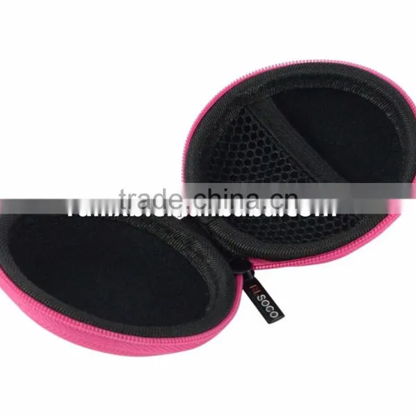 1680D Rose Red Hard EVA Shell Earphone Case Bag Eva Travel Carrying Case photo-5