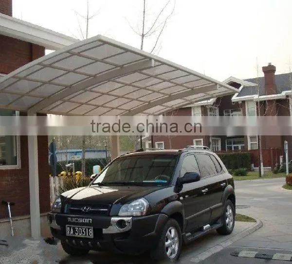 Single Slope Aluminum Polycarbonate Modern Carport photo-3