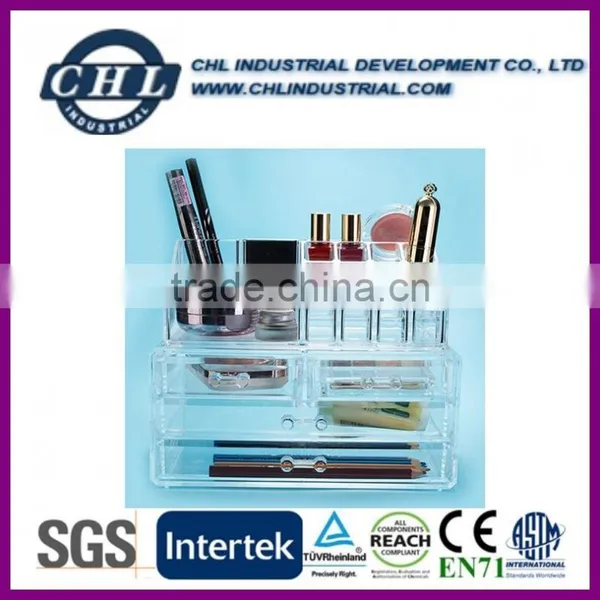 Acrylic Cosmetic Storage Display Boxes, Wholesales Cosmetic Organizer With Drawers,hot Sales Acrylic Makeup Organizer photo-5