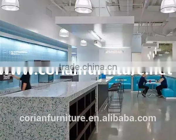 Quartz Stone New Design Office Self Service Kitchen Counter