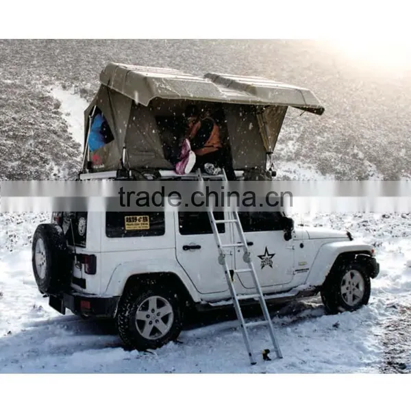 Foldable Family Polyester Waterproof Ultralight Wildland Campng Car Roof Top Tent photo-4
