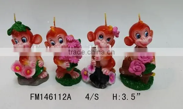 High Quality Lovely Monkey Shape Candle Wholesale for 2016 New Year Gift photo-4
