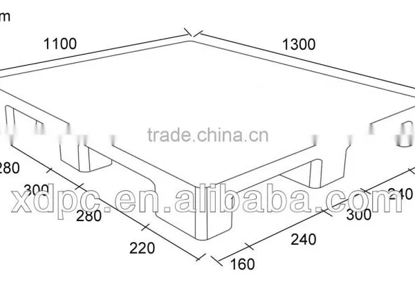 Large Size Single Side Plastic Pallet photo-4