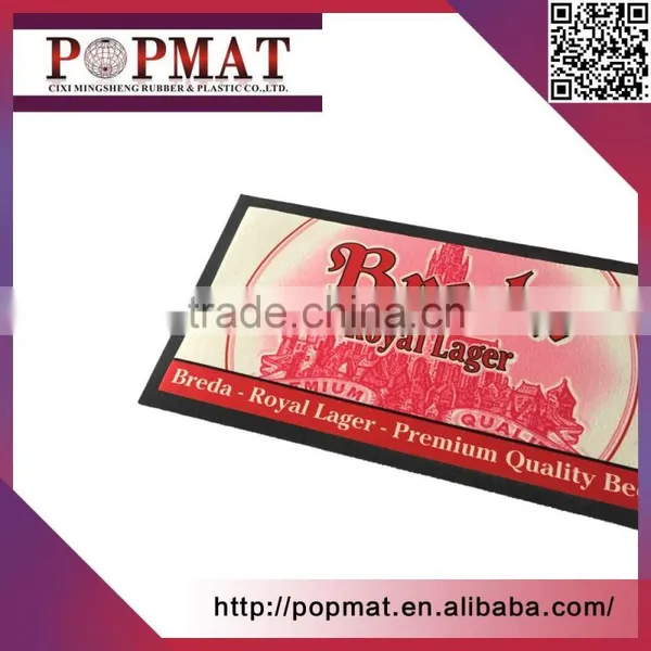 Full Color Non Woven Custom Logo Rubber Bar Mat photo-2