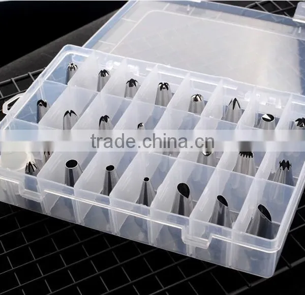 2016 New Design Cheap OEM 24 Pcs Stainless Steel Cookie Cake Tip Set Decoration as Seen on tv photo-2