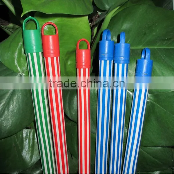 Solid Color PVC Coated Wooden Broom Stick photo-3