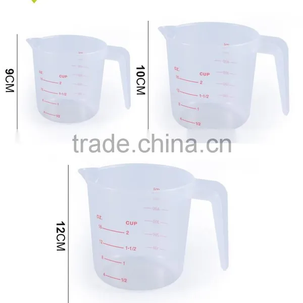 3 Pcs Plastic Measuring Cup Set photo-3