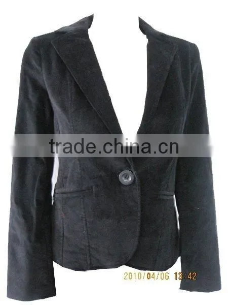 Ladies' Winter PU Slim Fit Basic Jacket Blazer photo-5
