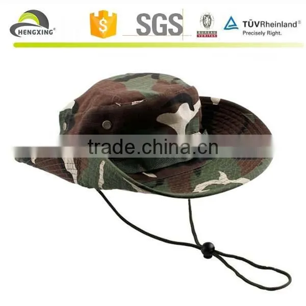 Wholesale Military Hats, Custom Camp Hat, Bucket Hat With String photo-4