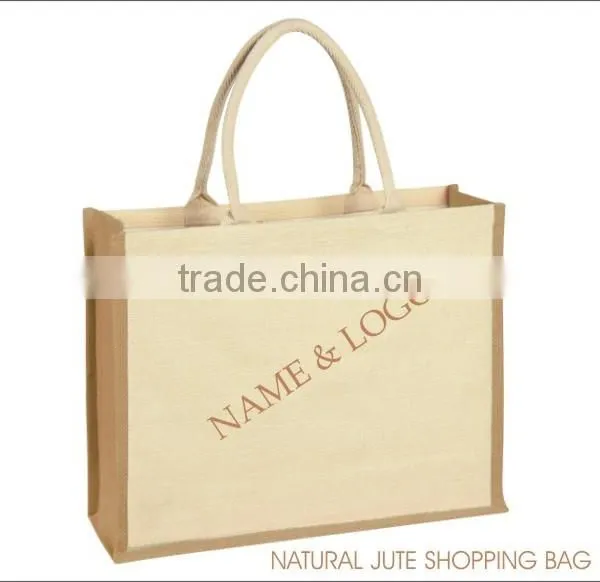 Natural Jute Bag / Logo & Name Printed Bag photo-2