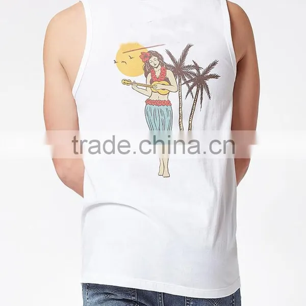 Creative Designed Scoop-neck Men's Tank Tops photo-2