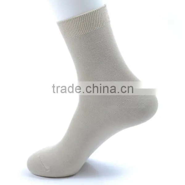2017 China Factory Customized Your Own Brand Logo Design Plain Color Simple Stretch Eco Lycra Cotton Polyester Men Socks photo-3