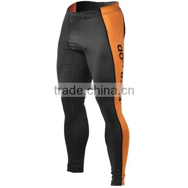 With Contrast Side Panels Mens Compression Wear Functional Tights photo-2