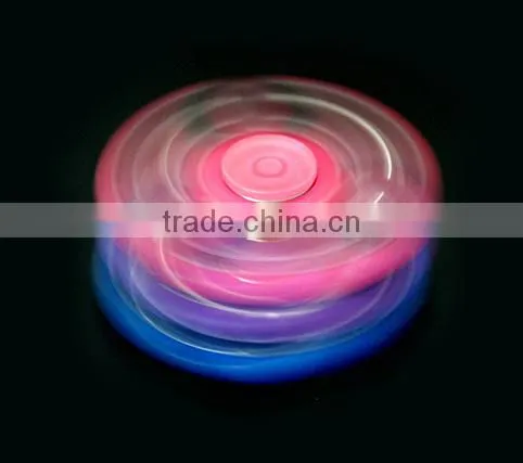 Fingertip Gyro Luminous Plate Finger Gyro Three Leaf Glowing Fingertip Spiral Adult Children Fluorescent Finger Helix photo-3