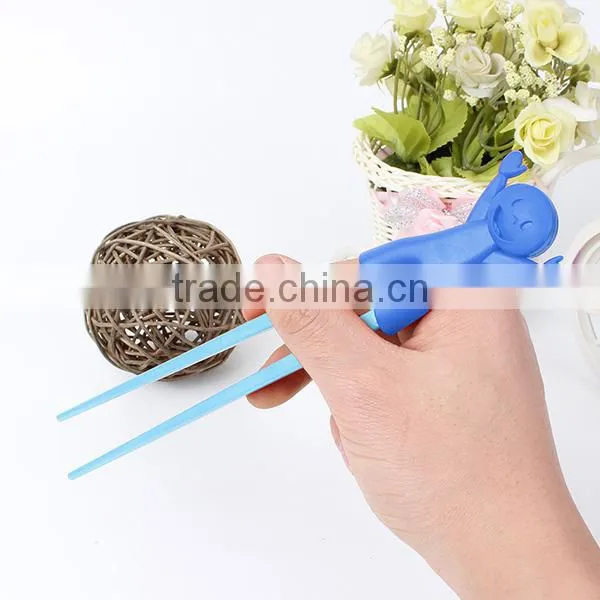 Children Kids Baby Beginner Cartoon Style Easy Fun Learning Training Helper Chopsticks Random Color photo-6