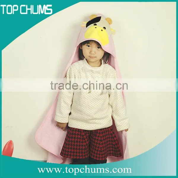Custom Made Cow Shape Terry Appique 100% Cotton Baby Hooded Bath Towel Softextile photo-4